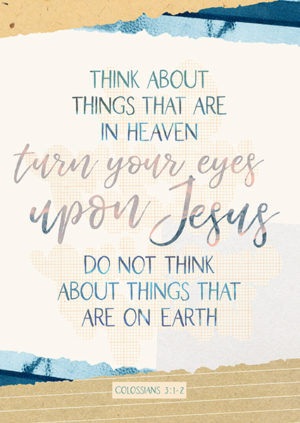 Postkarte: Turn your eyes