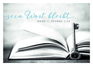 Postkarte: Sein Wort (Black & White)