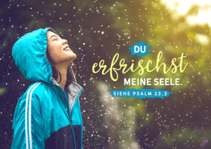 Postkarte: Du erfrischst