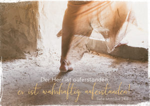 Postkarte: Wahrhaftig auferstanden