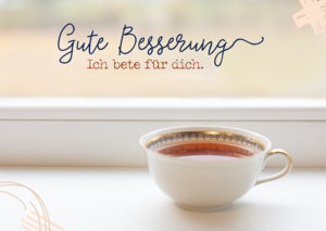 Postkarte: Gute Besserung