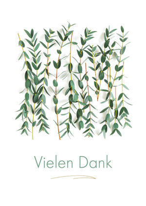 Postkarte: Vielen Dank