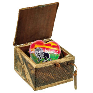 Geschenk-Box mit Herz - Sei behütet