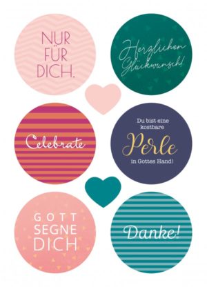 Sticker-Postkarte: Nur für Dich