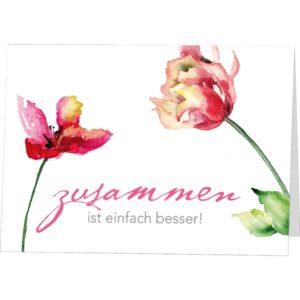 Faltkarte: Zusammen ist einfach besser