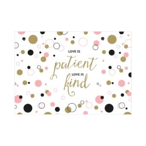Postkarte: Love is patient Love is kind