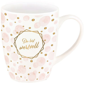 Tasse: Du bist wertvoll (Gold-Edition)