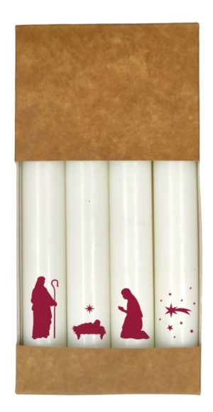 Kerze: Weihnachten (4er Set)