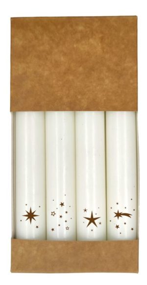 Kerze: Sterne (4er Set)
