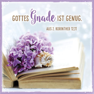 Metallschild: Gottes Gnade ist genug...