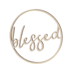 Deko-Holzreif: blessed