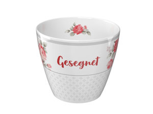 Tasse: Gesegnet (ohne Henkel)