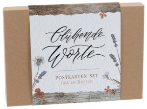 Postkarten-Set: Blühende Worte (20 Postkarten in Box)