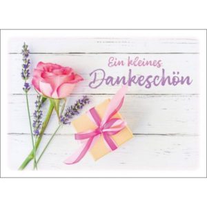 Postkarten: Ein kleines Dankeschön (4 Stück)