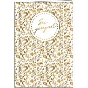 Faltkarte: Sei gesegnet (Gold-Edition)