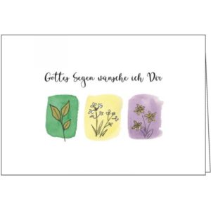 Faltkarte: Gottes Segen wünsche ich Dir