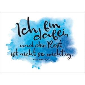 Fensterbild-Postkarte: Ich bin dabei (4 Stück)