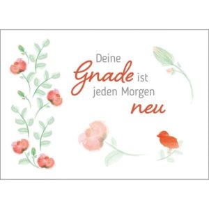 Fensterbild-Postkarte: Deine Gnade ist (4 Stück)