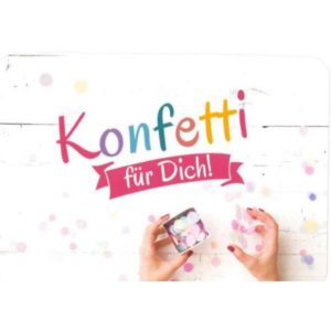 Postkarte: Konfetti