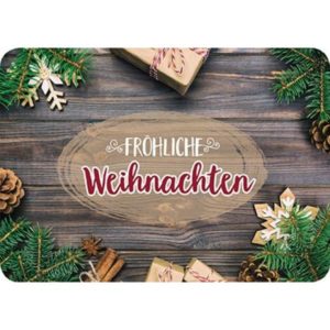 Postkarte: Fröhliche Weihnachten