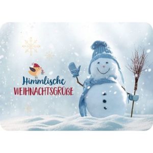 Postkarte - Himmlische Weihnachtsgrüße
