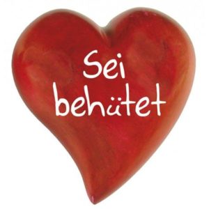 Handschmeichler-Herz: Sei behütet