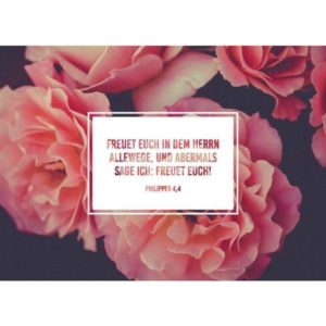 Faltkarte: Freuet euch in dem Herrn