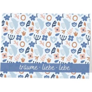 Faltkarte: träume, liebe, lebe