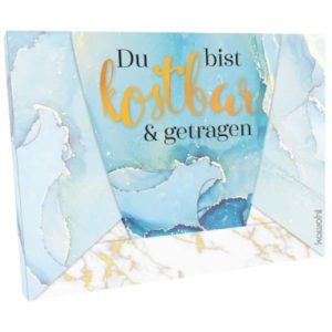 Postkarten-Aufstell-Etui: Du bist kostbar und getragen