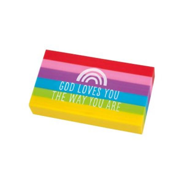 Radiergummi Regenbogen (englisch) ilovejesus.ch