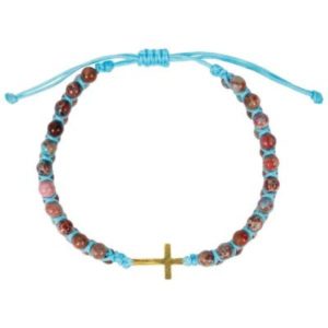 Armband Perlen: Kreuz