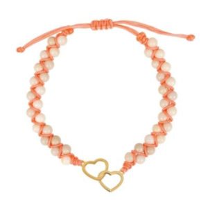 Armband Perlen: Doppelherz