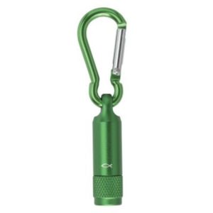 LED-Taschenlampe mit Karabiner: Ichthys (grün)