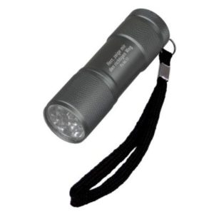 LED-Taschenlampe: Herr, zeige mir den richtigen Weg (grau)