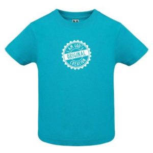 Baby-Shirt: I am God's original.. (Gr 68-73 - blau)