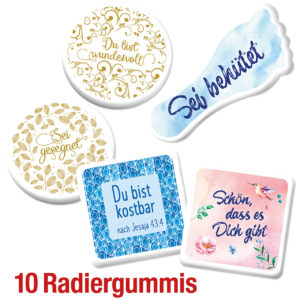 Paket: Radiergummis (10 Exemplare)