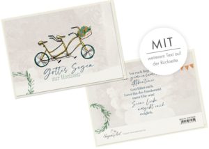Doppelkarte Collage: Hochzeit - Tandem