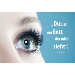 Postkarten: Jahreslosung 2023 - Du bist ein Gott der mich sieht - Auge (10er Set)