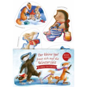 Fensterbild-Set: Kleiner Igel