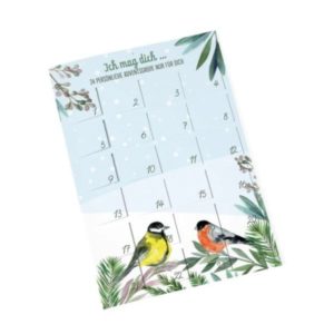 24 persönliche Adventsgrüße - Ich mag dich...