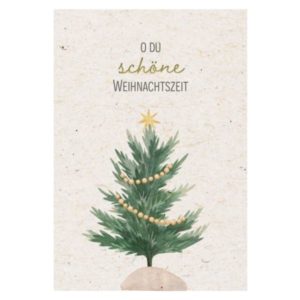 Faltkarte: O du schöne Weihnachtszeit