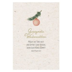 Faltkarte: Gesegnete Weihnachten