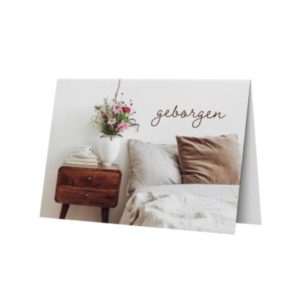 Faltkarte: Geborgen