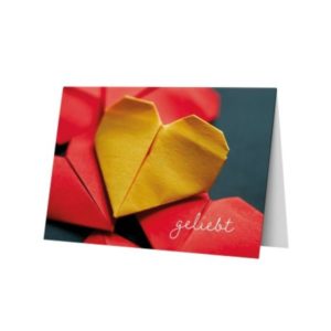 Faltkarte: Geliebt