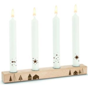 Kerzenständerleuchter mit 4 Kerzeneinsätzen