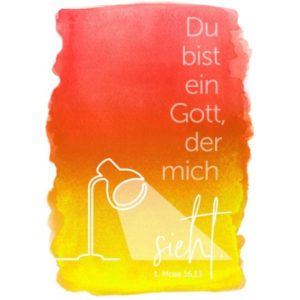 Postkarten: Jahreslosung 2023 - Du bist ein Gott, der mich sieht. (10 Stk.)