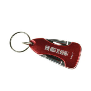 Schlüsselanhänger Multitool: Deine Arbeit sei gesegnet (rot)