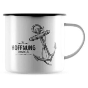 Emaille-Becher: Hoffnung