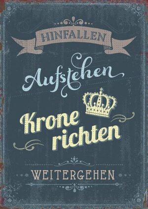 Postkarte: Krone richten
