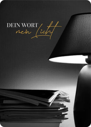 Postkarte Big Blessing: Dein Wort, mein Licht (XL Format, Black & White)